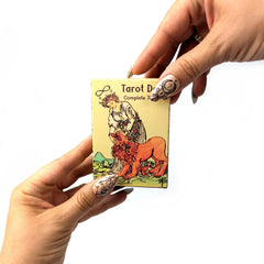 Witchy Cauldron mini tarot deck for pocket reading on the go.