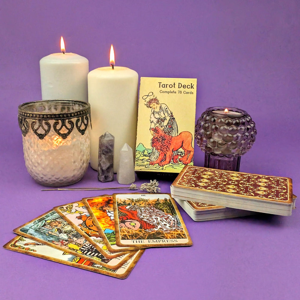 Witchy Cauldron tarot cards beginner design facilitates comfortable handling.