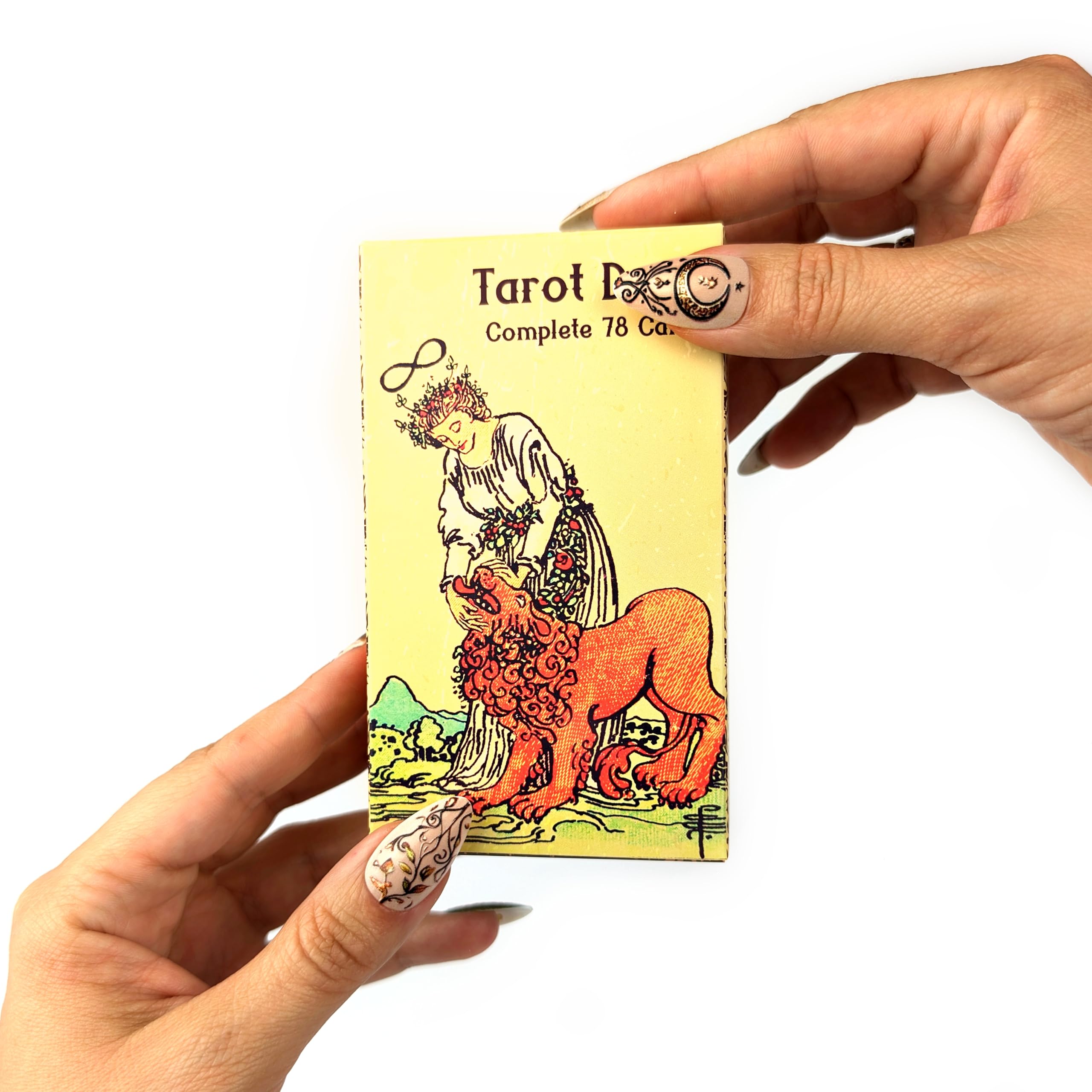 Witchy Cauldron tarot cards matte finish feels durable and smooth during use.