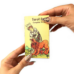 Witchy Cauldron tarot cards matte finish feels durable and smooth during use.