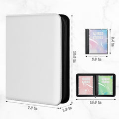 WITHYU jumbo card binder interior pocket keeps jumbo cards organized and easy to flip.