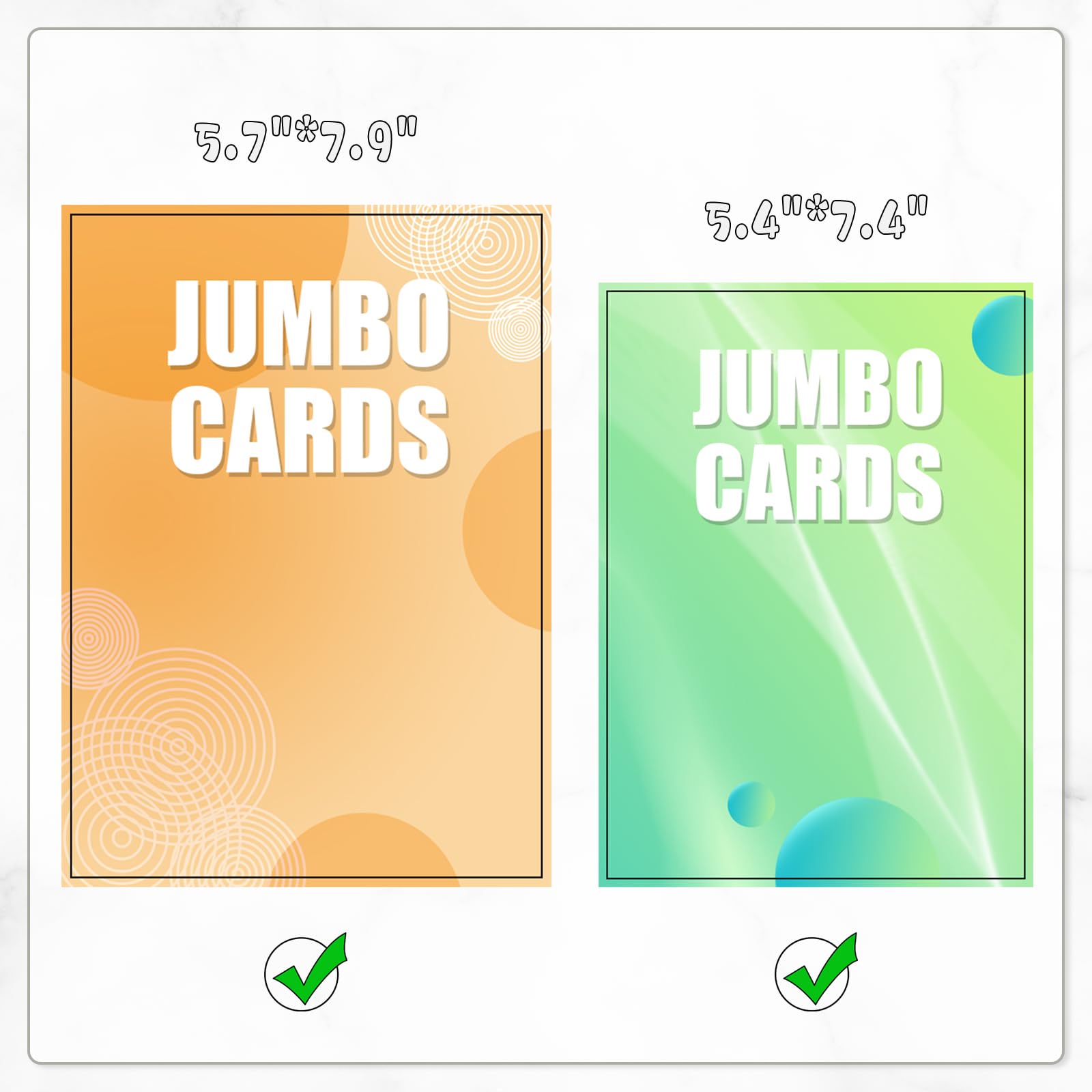 WITHYU jumbo card binder open spine design allows smooth page turning and quick access.
