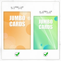 WITHYU jumbo card binder open spine design allows smooth page turning and quick access.
