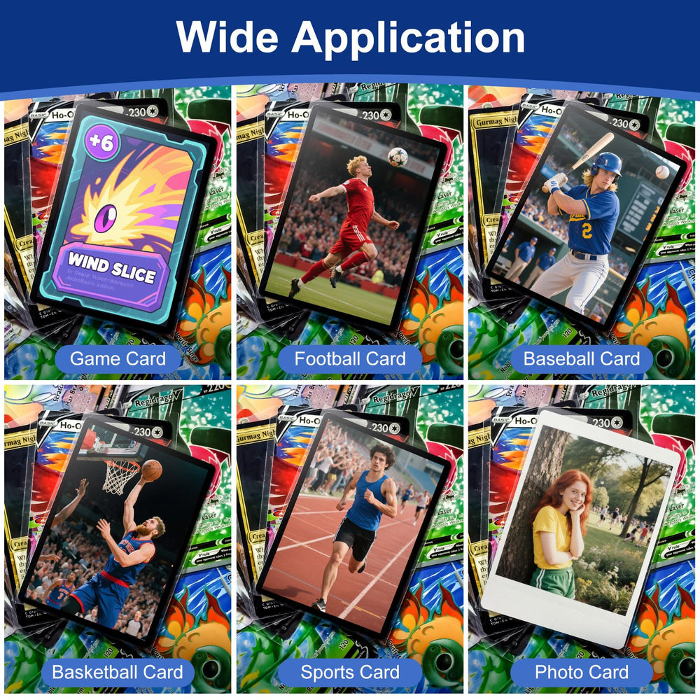 WITHYU standard card size compatibility for Yugioh MTG and sports cards.
