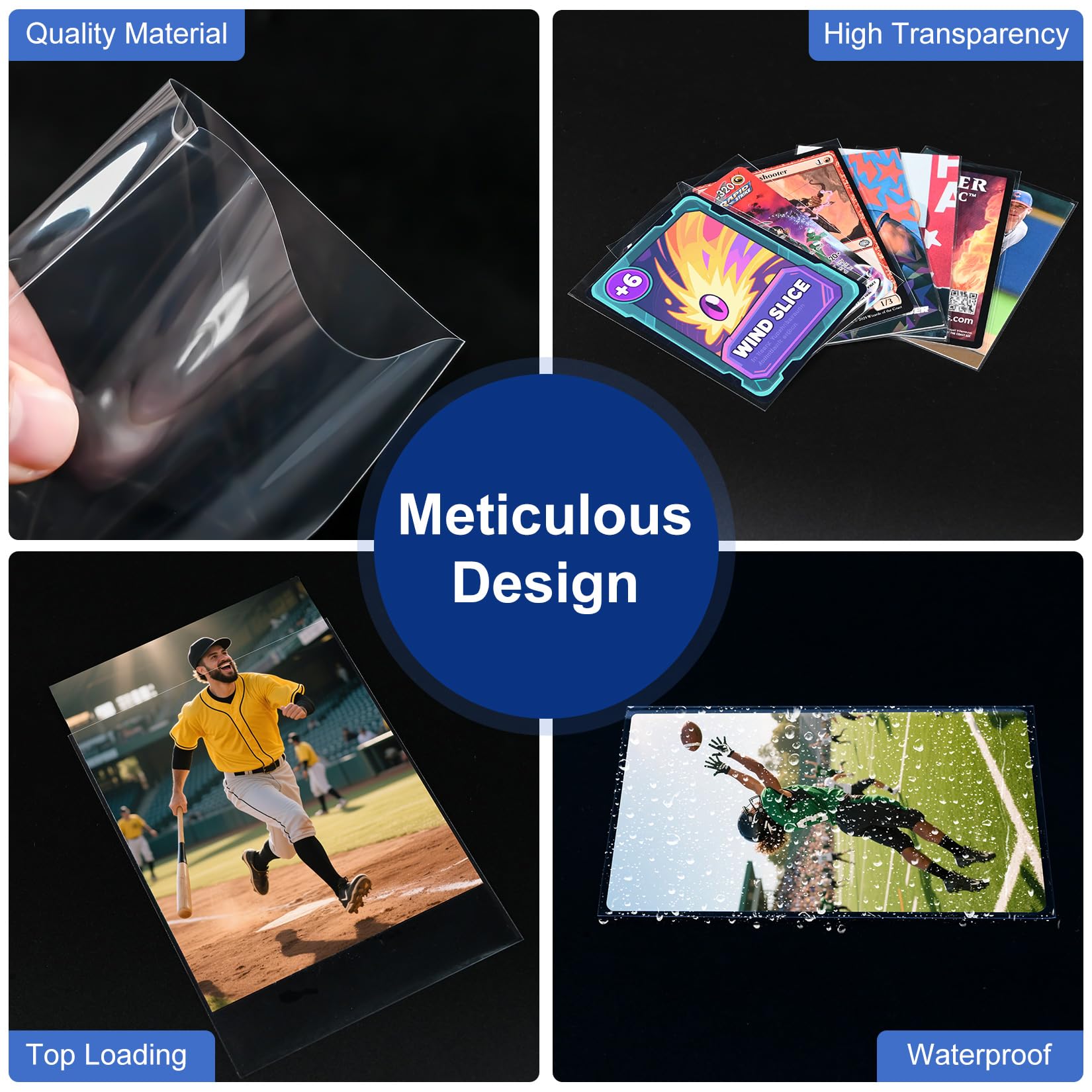 WITHYU top loading design offers simple access while keeping cards secure.