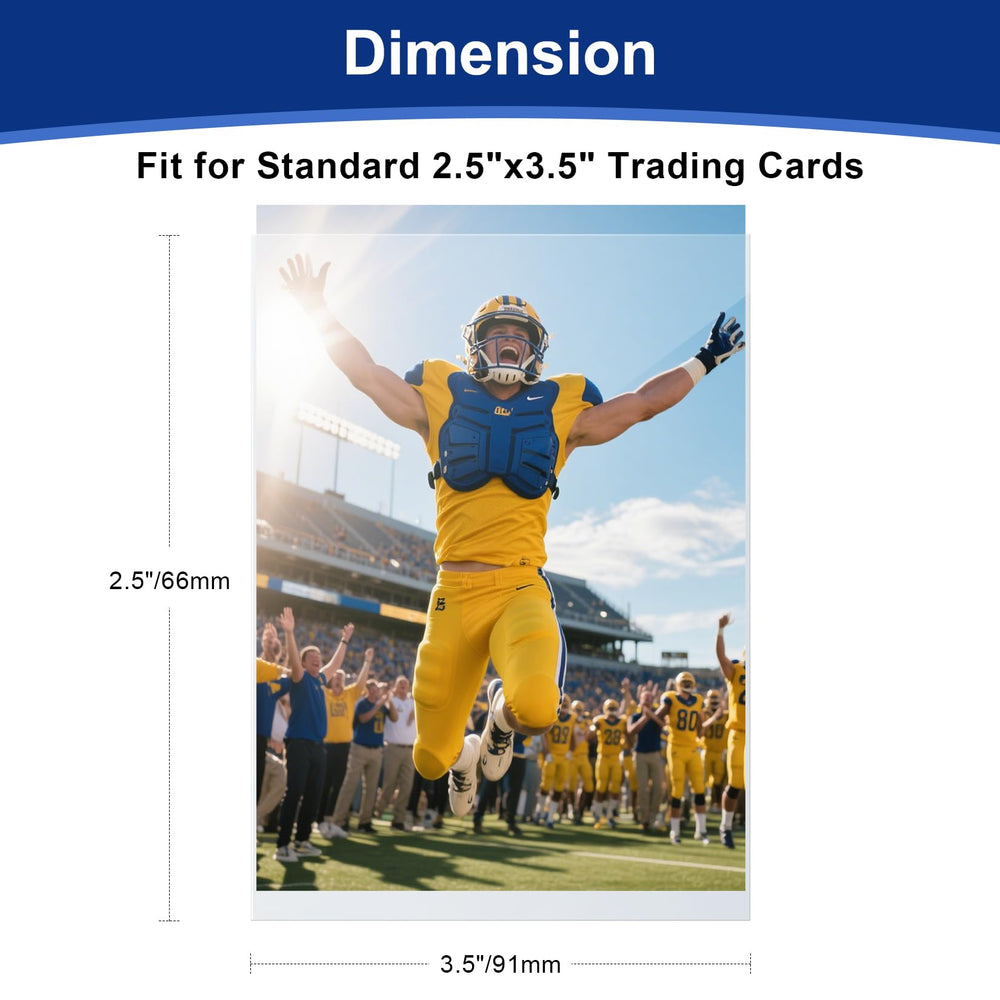 WITHYU ultra-clear protector lets you view cards without removal.