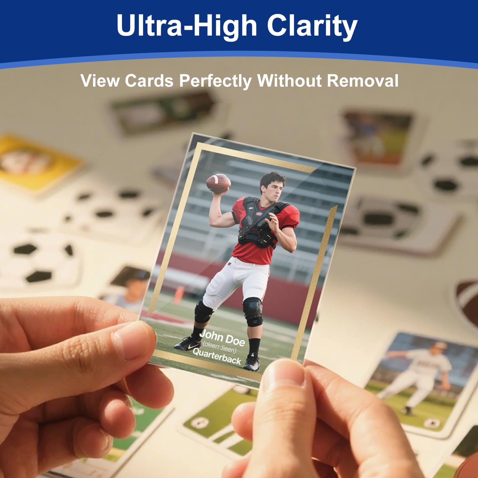 WITHYU waterproof and dustproof pockets protect cards from moisture and dust.