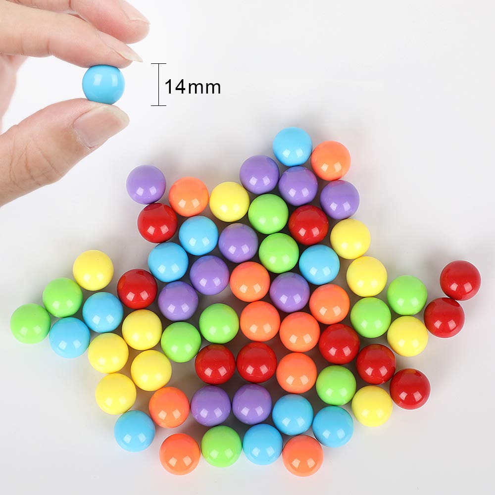Witlans yellow 14mm marbles for vibrant color games