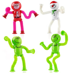 witmelt Christmas pop tubes with telescopic suction for tactile exploration
