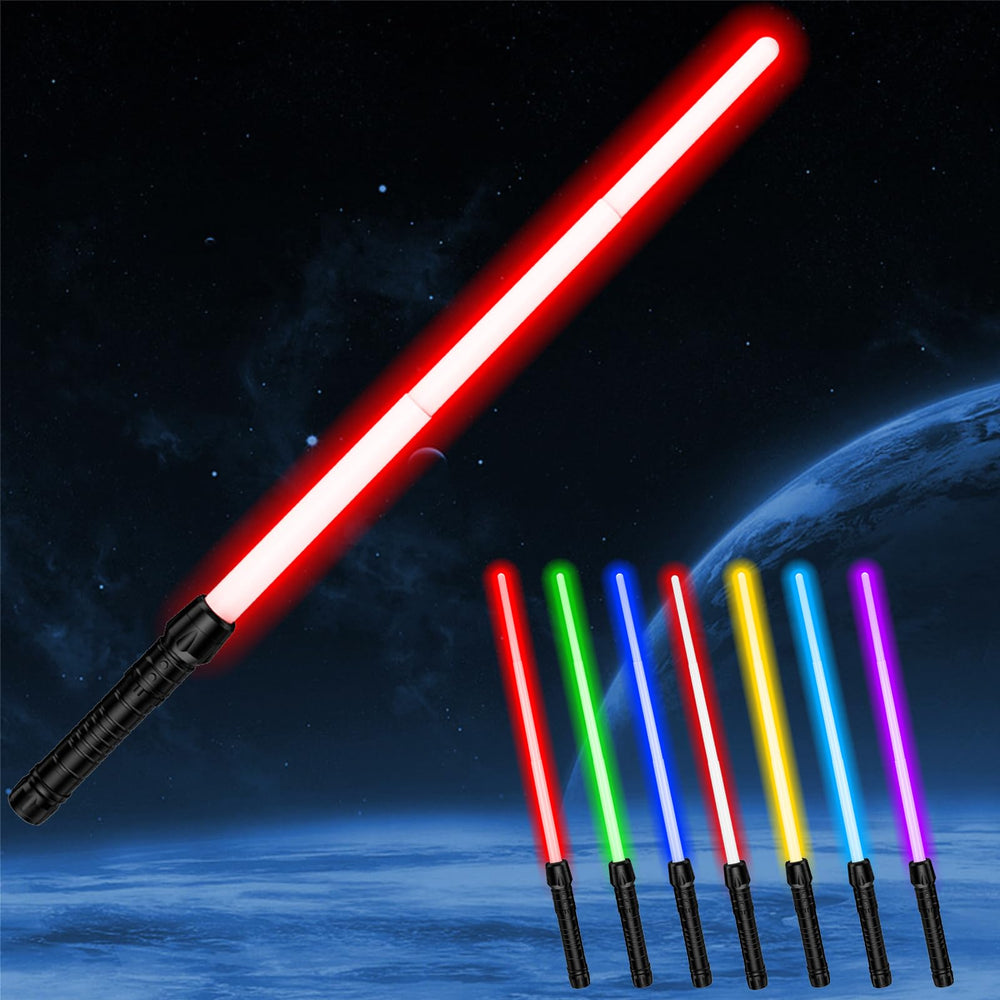 Witmur light sabers in seven colors with motion-sensor effects for dynamic battles
