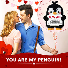 WITTSPOT penguin compact plush easy to display and share