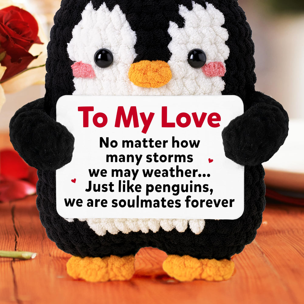 WITTSPOT penguin used as compact decor on a desk or nightstand
