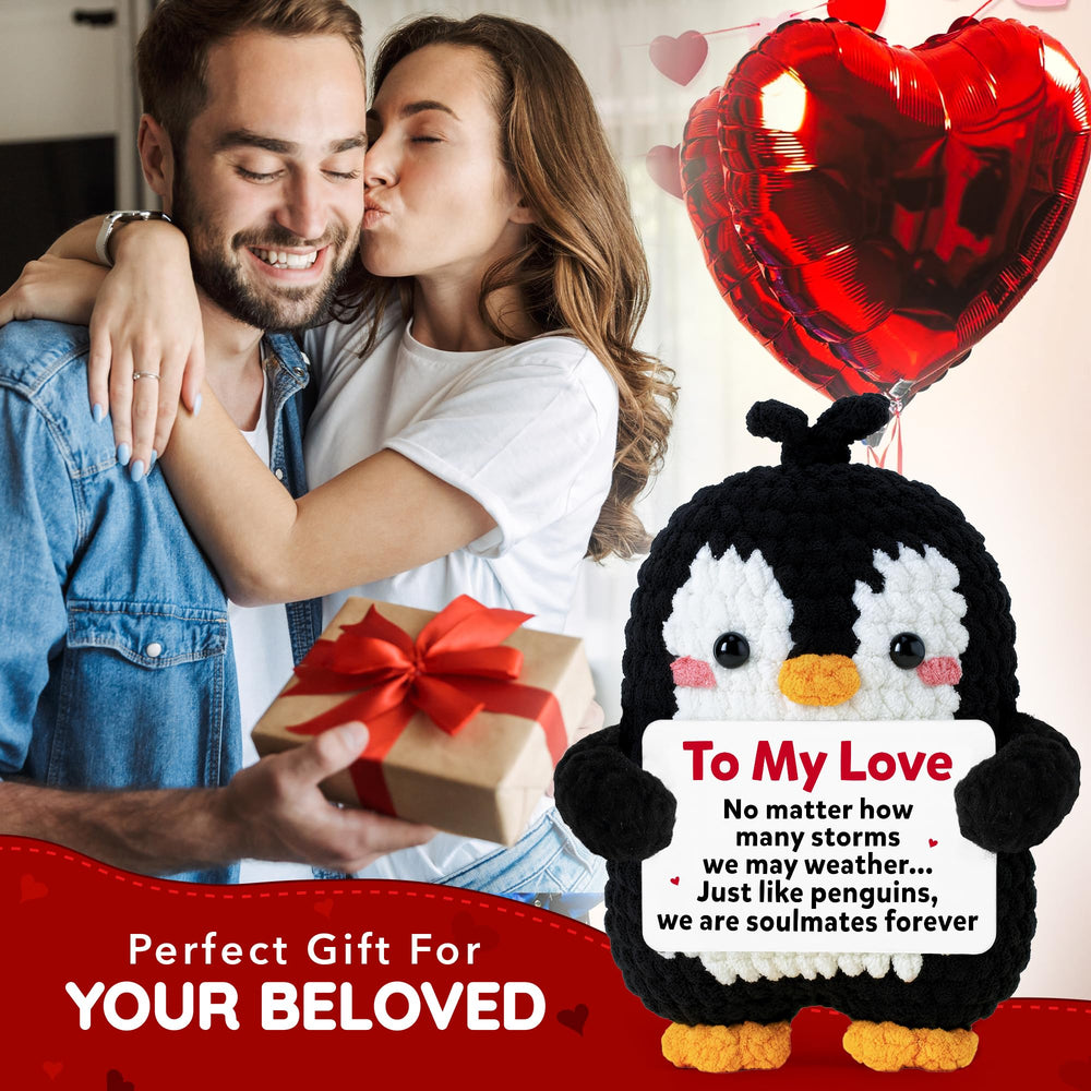 WITTSPOT penguin includes heartfelt message card for expressing feelings