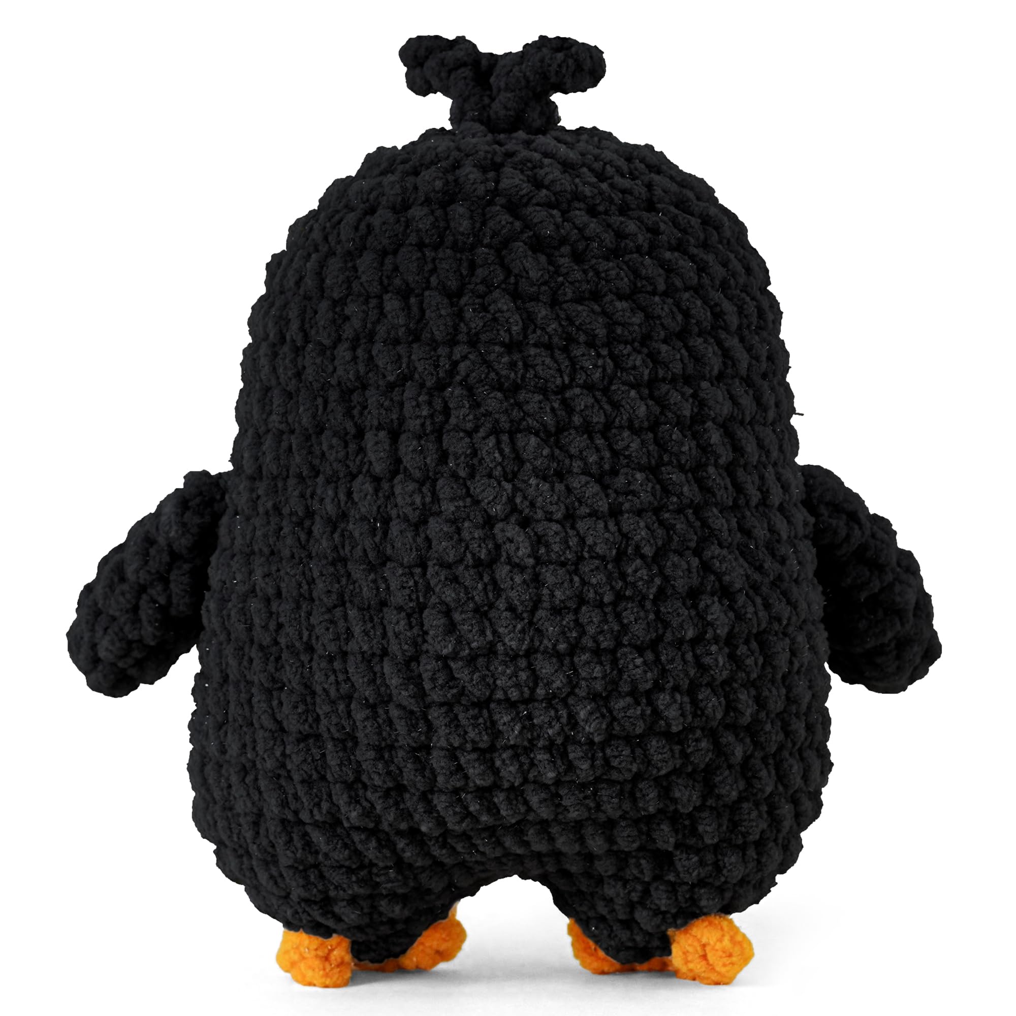 WITTSPOT penguin plush with soft yarn texture for a cozy desk companion