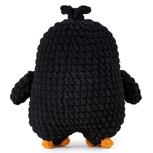 WITTSPOT penguin plush with soft yarn texture for a cozy desk companion