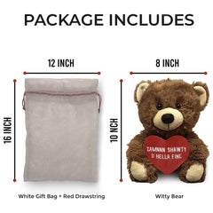 Shawty bear smile closeup shows playful, lighthearted charm.