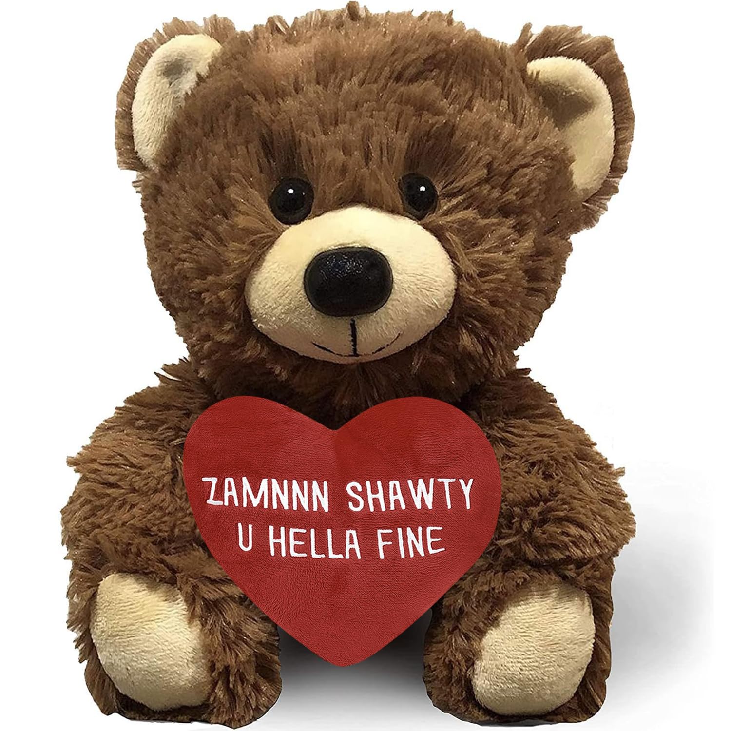 Witty Enterprise Zamnnn Shawty bear unboxing creates a playful gift moment for her.