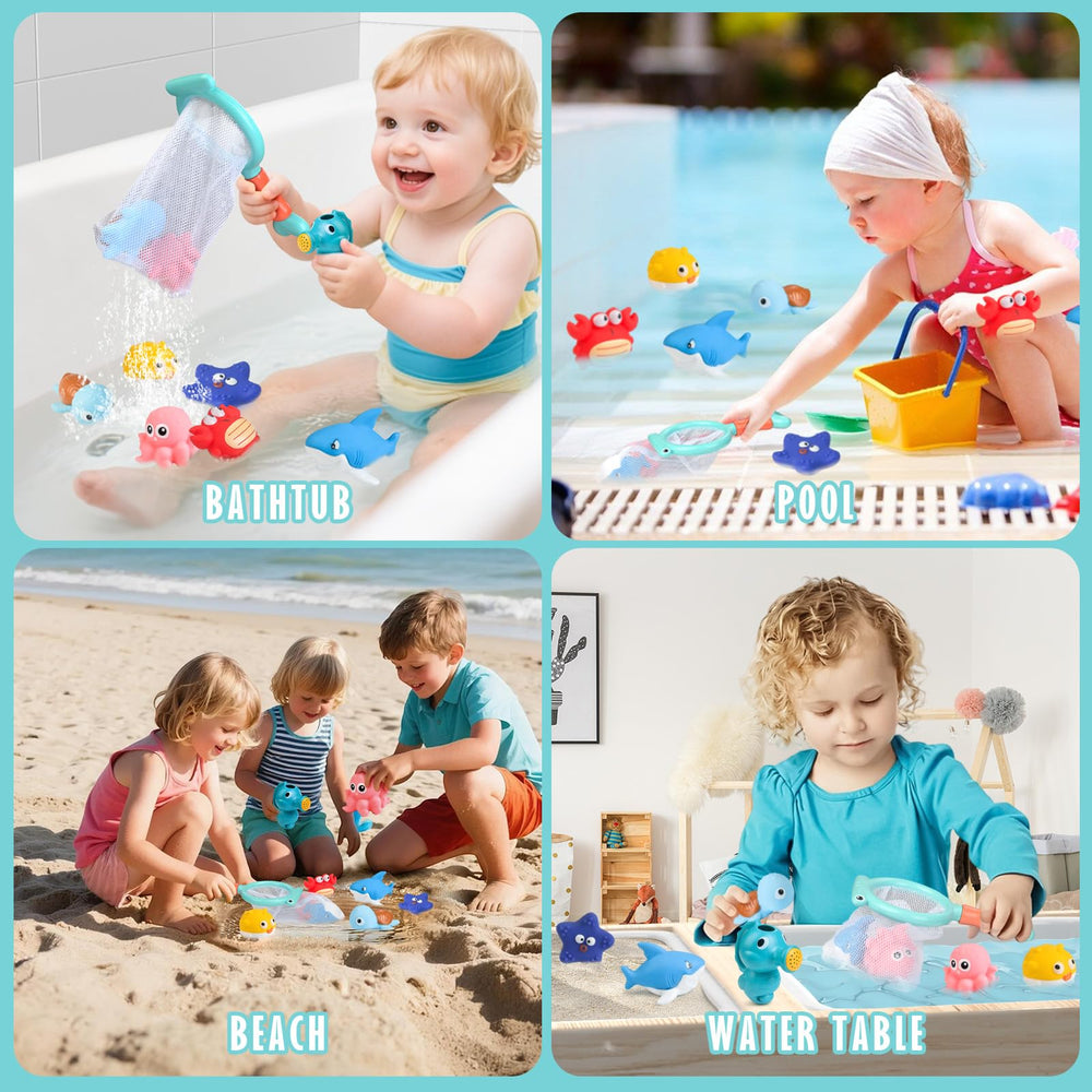 Wixlon octopus bath toy creates colorful ocean scenes in tub