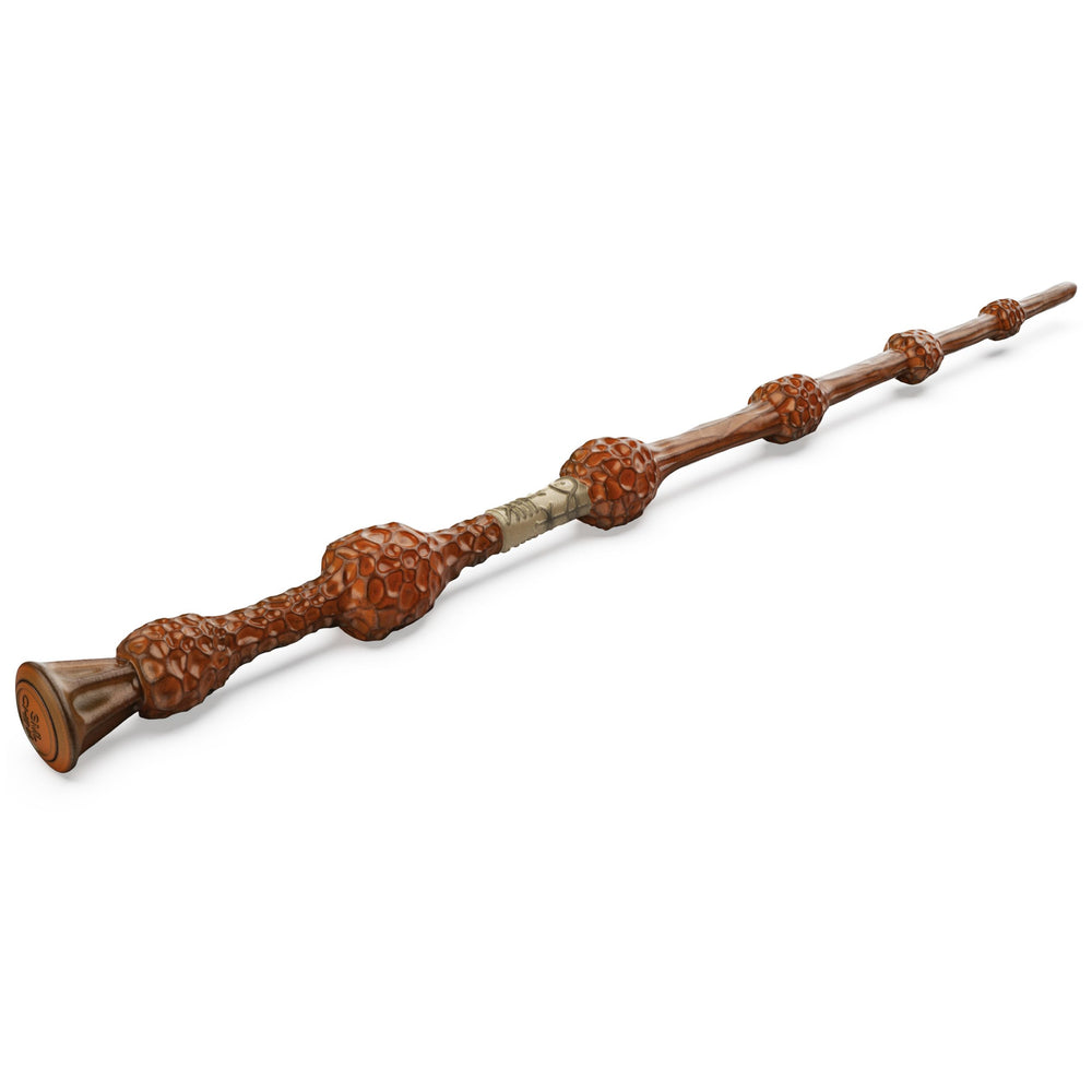 Close-up of Dumbledore wand detail and carved texture