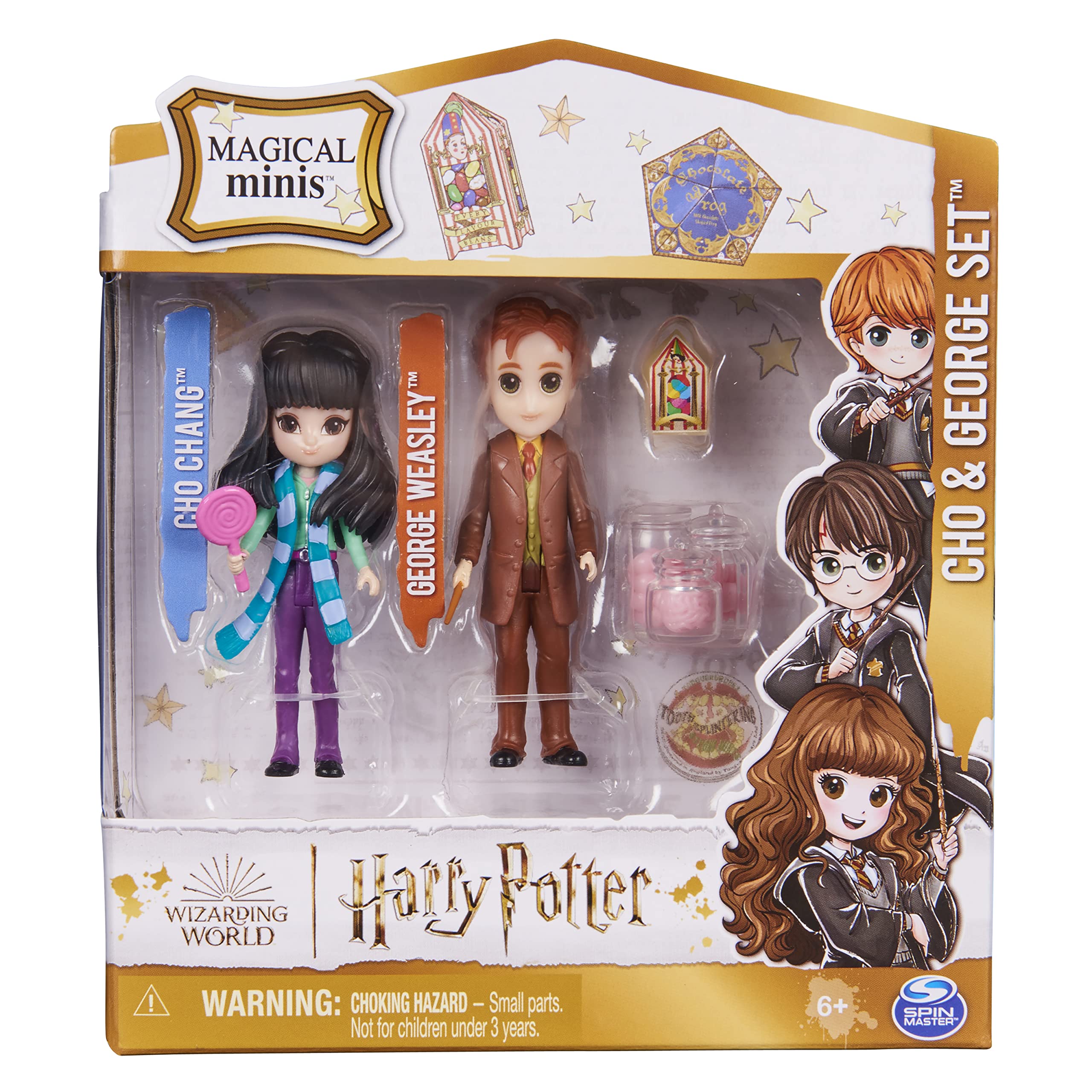 Wizarding World George Weasley doll in Diagon Alley suit for adventures and poseability