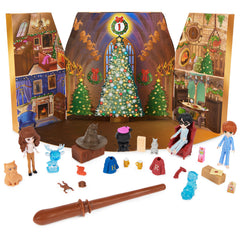 Wizarding World Magical Minis Advent Calendar wand glows to reveal calendar numbers
