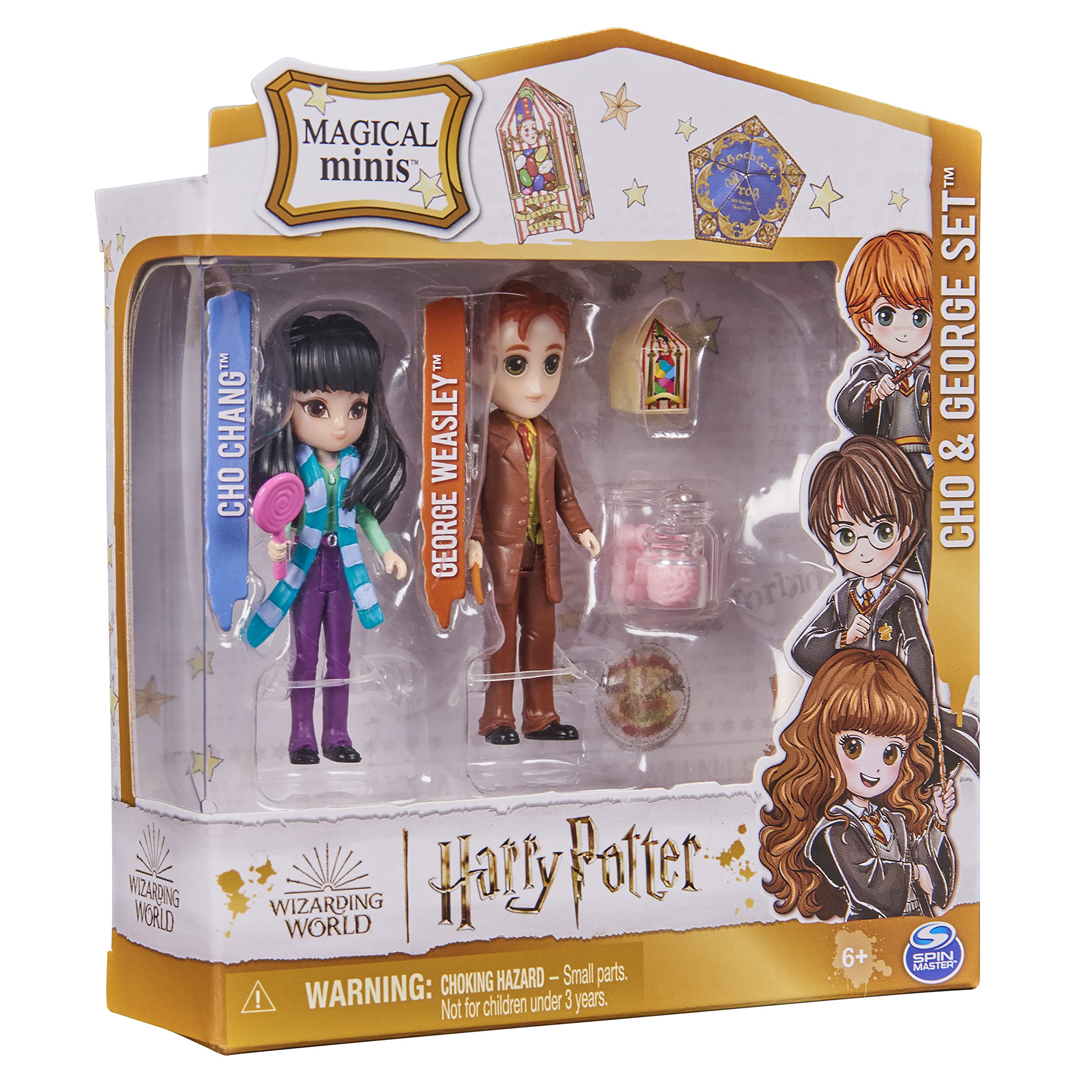 Wizarding World Magical Minis Cho and George set for collectible display and storytelling