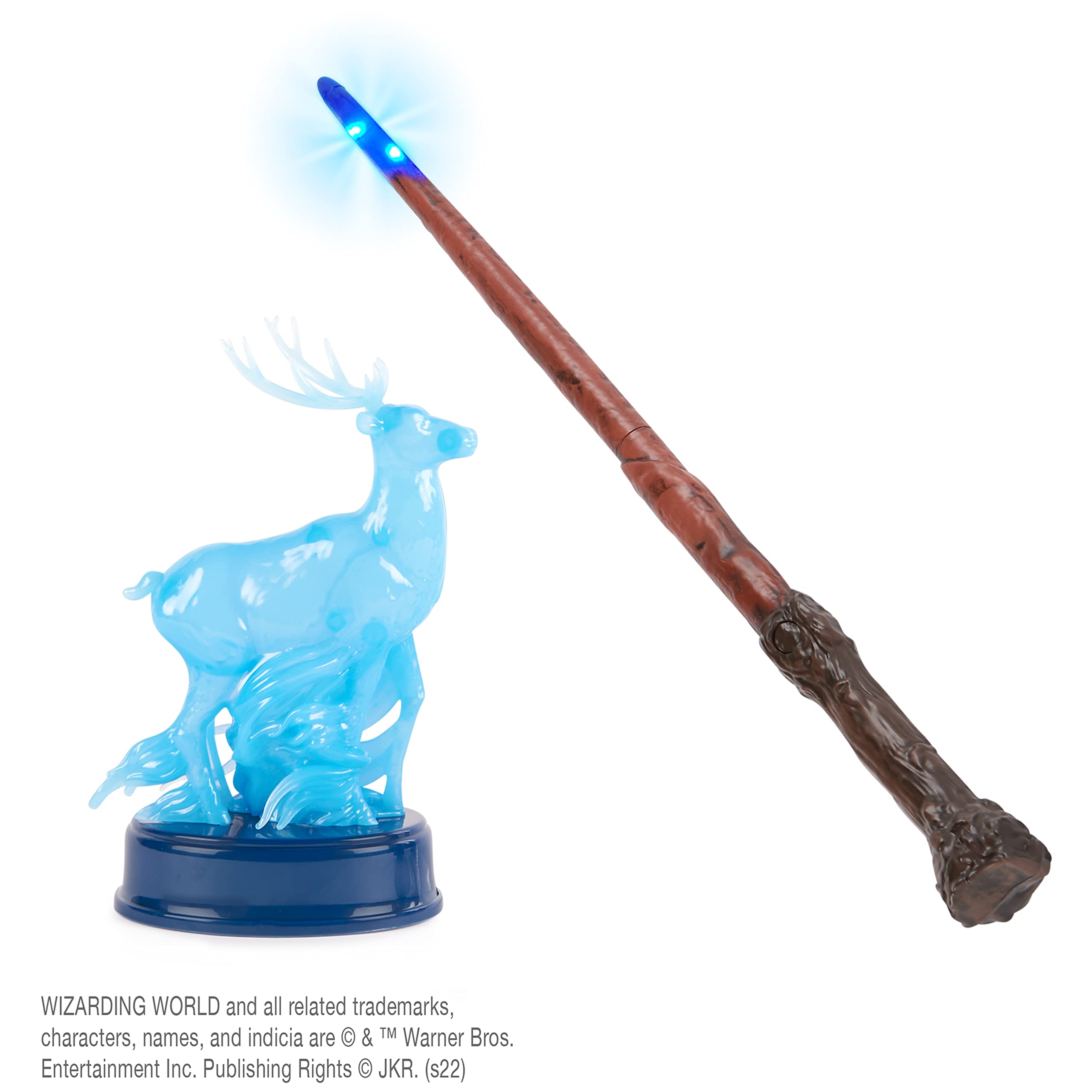 Wizarding World wand and Patronus respond with lights and sounds during practice