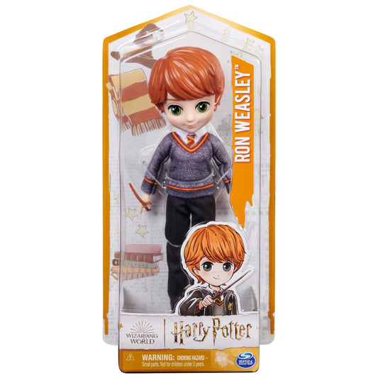 Wizarding World Ron Weasley doll in Hogwarts uniform for classroom roleplay.