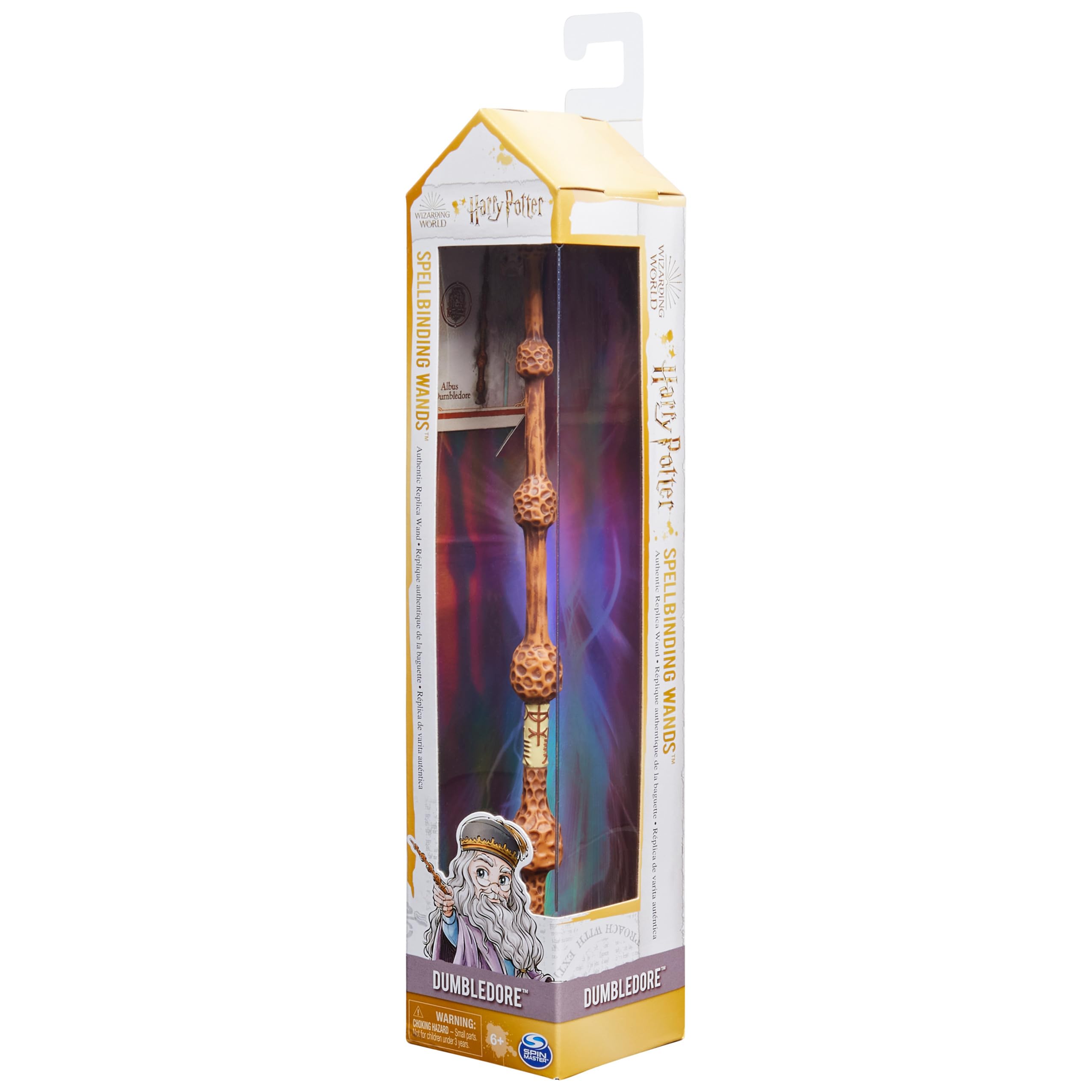 Includes wand and spell card for immersive pretend play