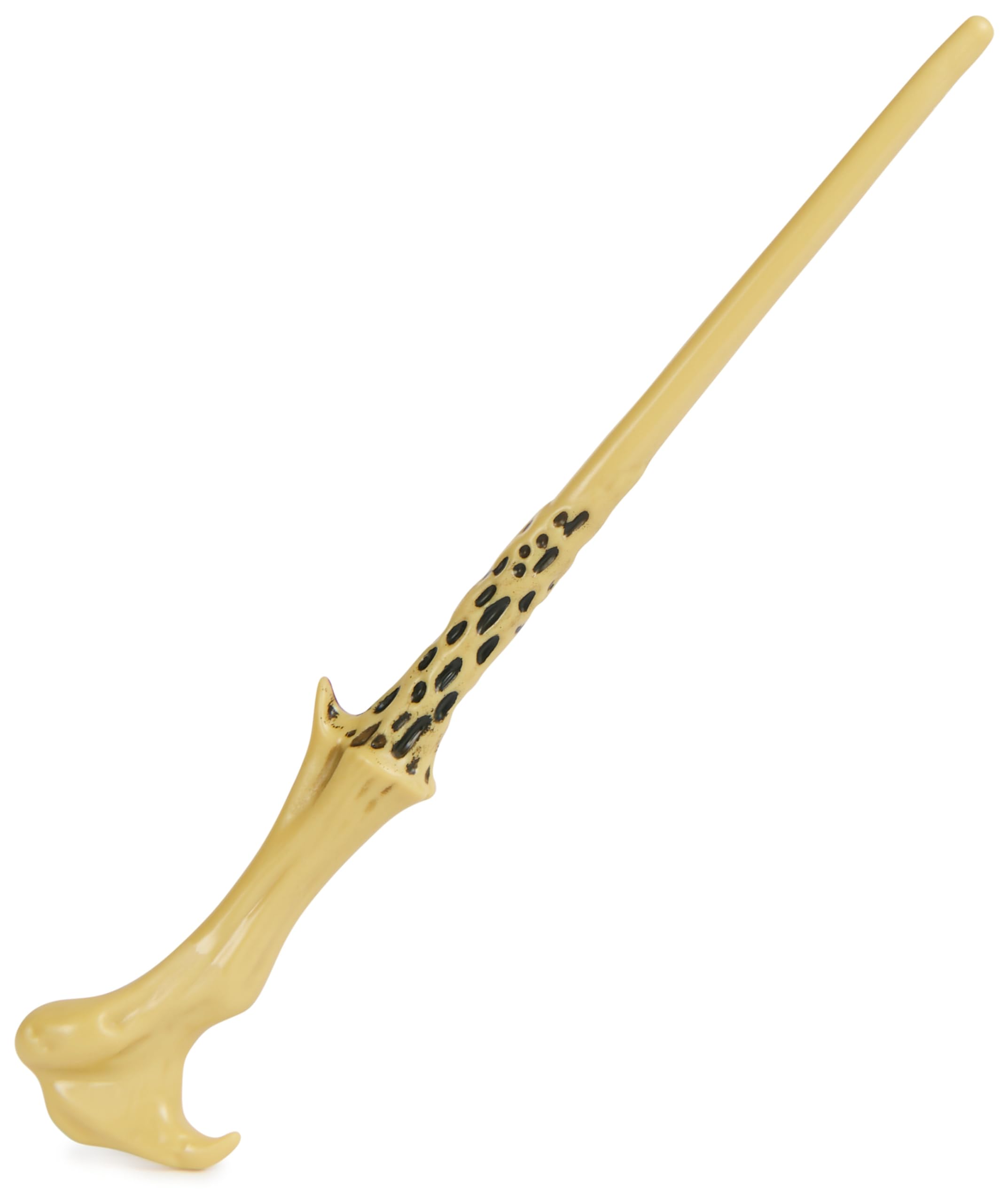 Includes wand, die-cast icon, display stand, and instruction sheet for setup.