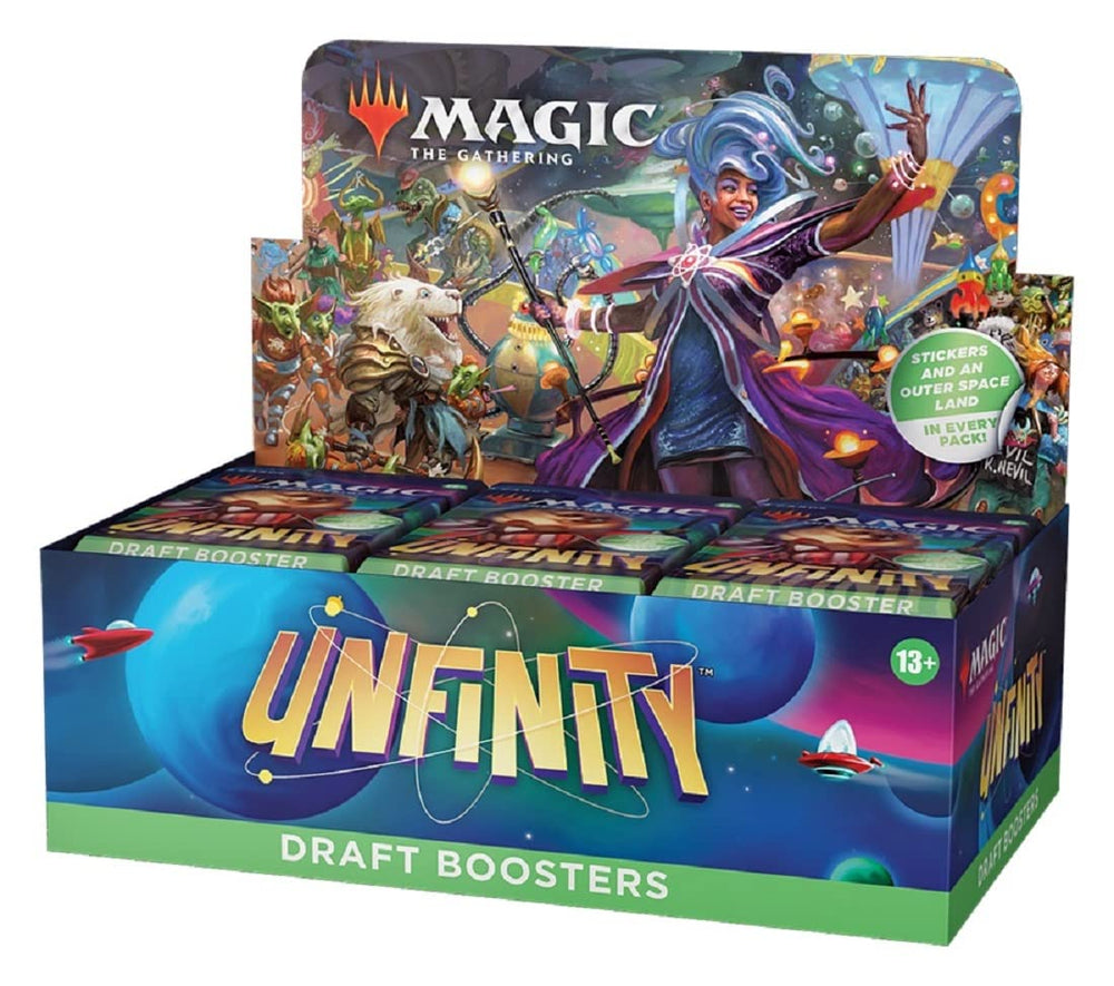 Box topper with borderless Shock Land adds dramatic mana on play.