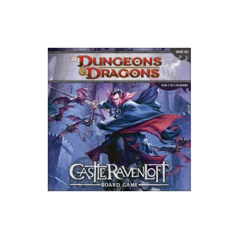 Wizards of the Coast Castle Ravenloft board game box ready for cooperative dungeon adventures
