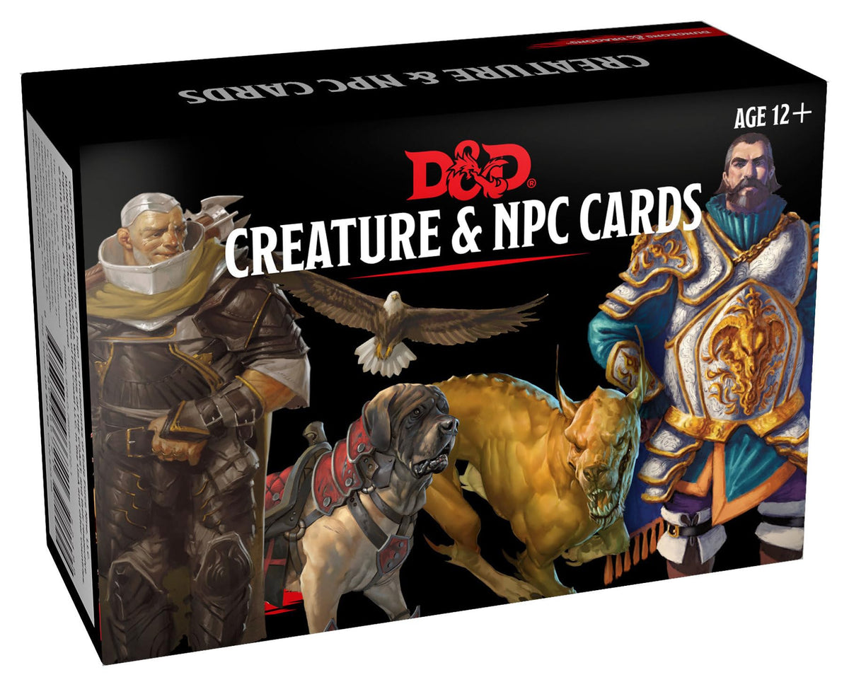 Wizards of the Coast D&D Spellbook Card featuring creature NPC card for quick encounter references.