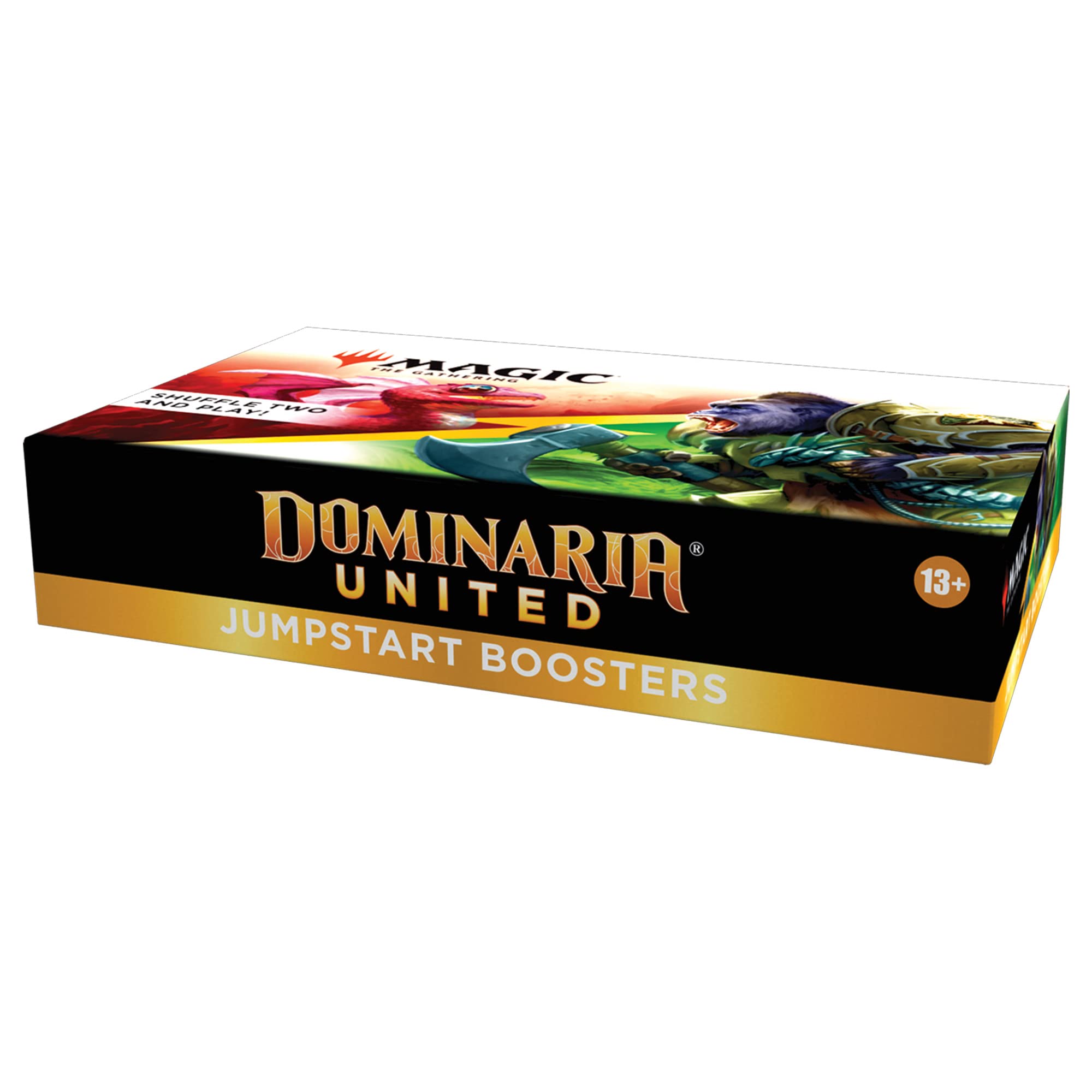 Group of Jumpstart boosters showing 20 Magic cards per pack for quick play.