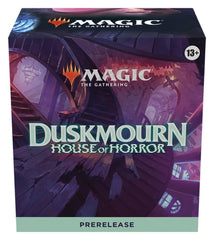 Wizards of the Coast Duskmourn boosters spread highlights curated cards and foil potential.