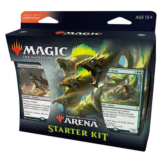 Wizards of the Coast Arena Starter Kit featuring Core Set 2021 cards for new deck-building options.