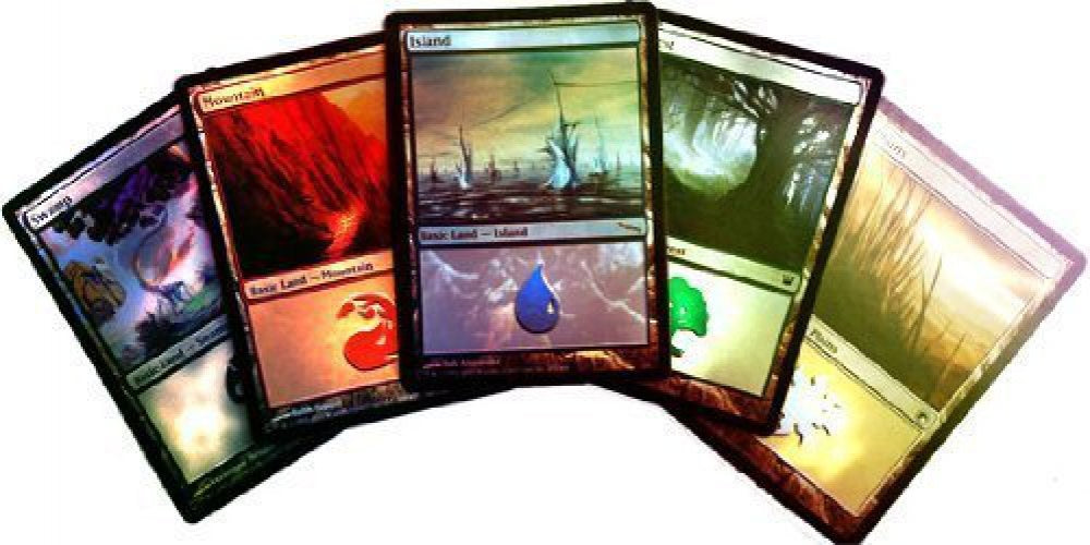 Wizards of the Coast MTG foil lands assortment—ideal for deck styling.