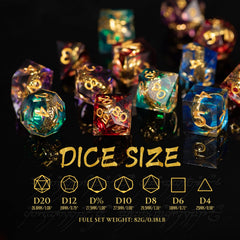 WizardsArcanum center-ring focus showing balanced dice for smooth rolls.