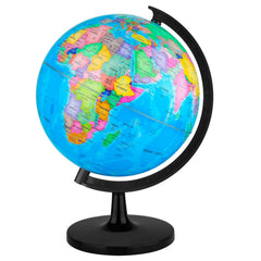 Wizdar 10-inch globe during assembly, showcasing DIY learning and hands-on geography skills.