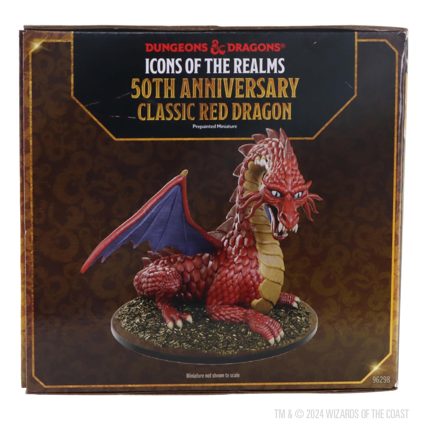 WizKids Classic Red Dragon figure inspired by 1977 D&amp;D cover art for nostalgic games