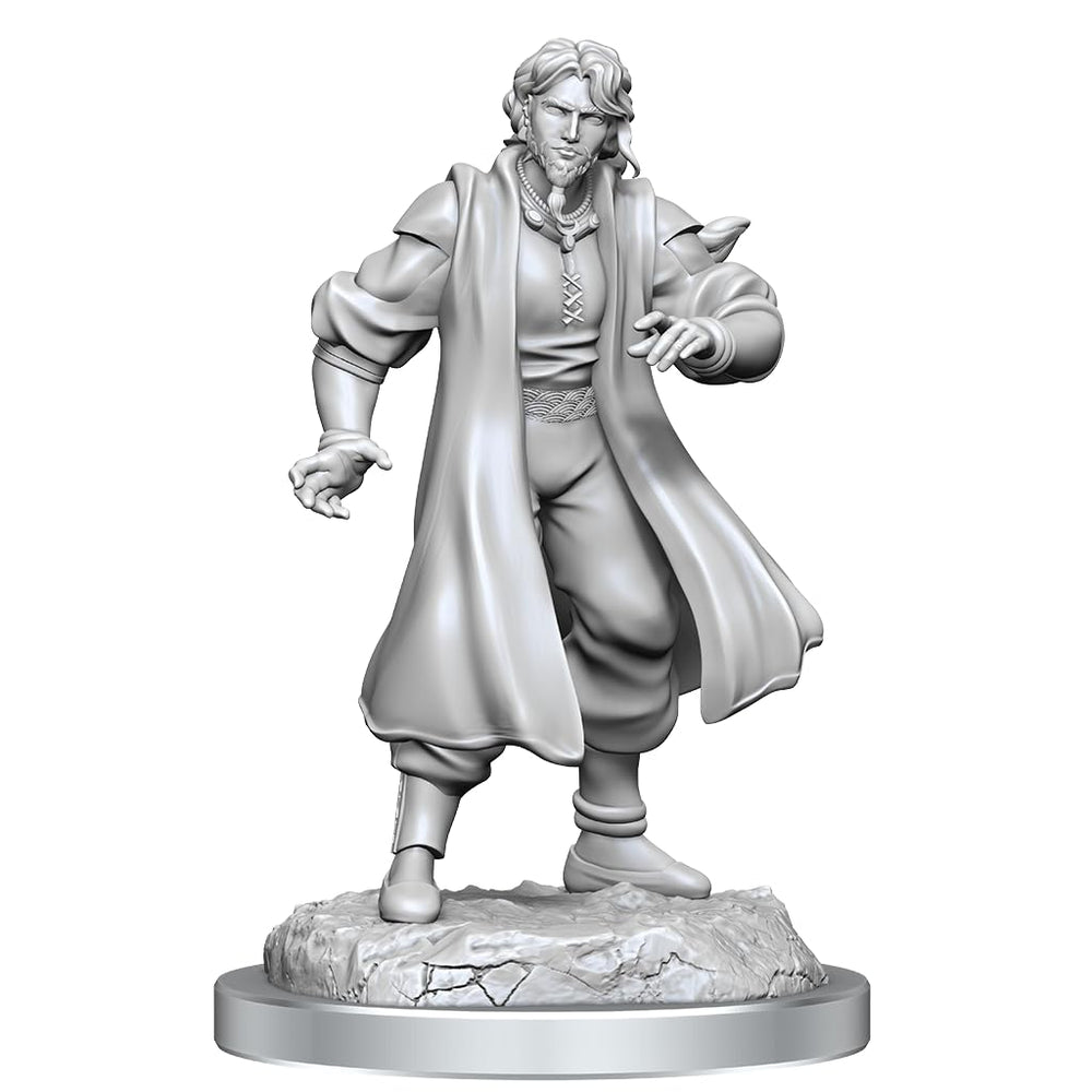 WizKids Critical Role sorcerer merchant miniature ready for painting and display