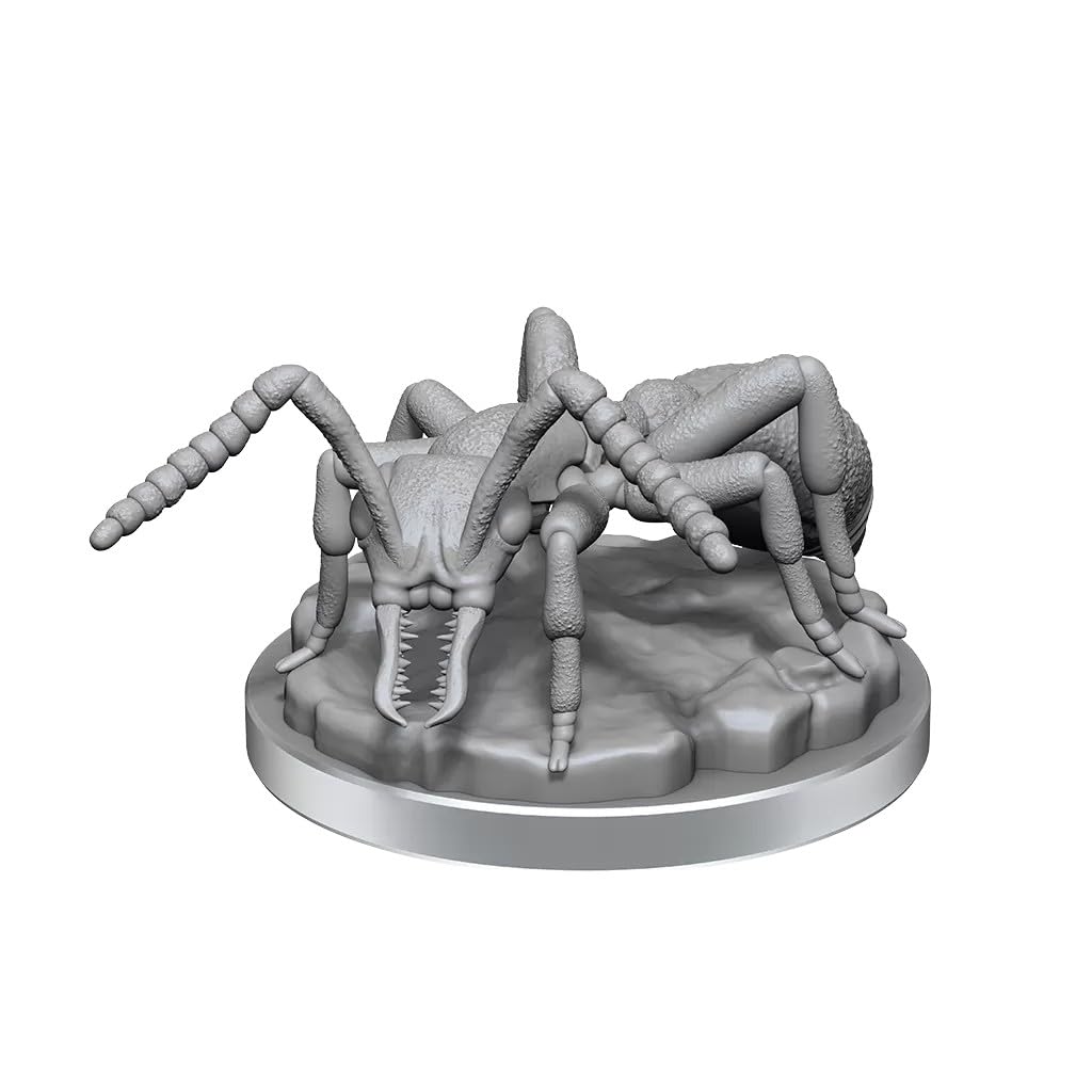 WizKids Deep Cuts Giant Ants front view, primed and ready to paint