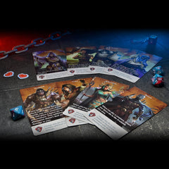 WizKids Dice Conquest health tracker cards for vitality monitoring