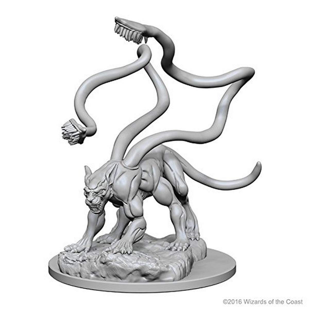WizKids Displacer Beast miniature front view, highly detailed for painting