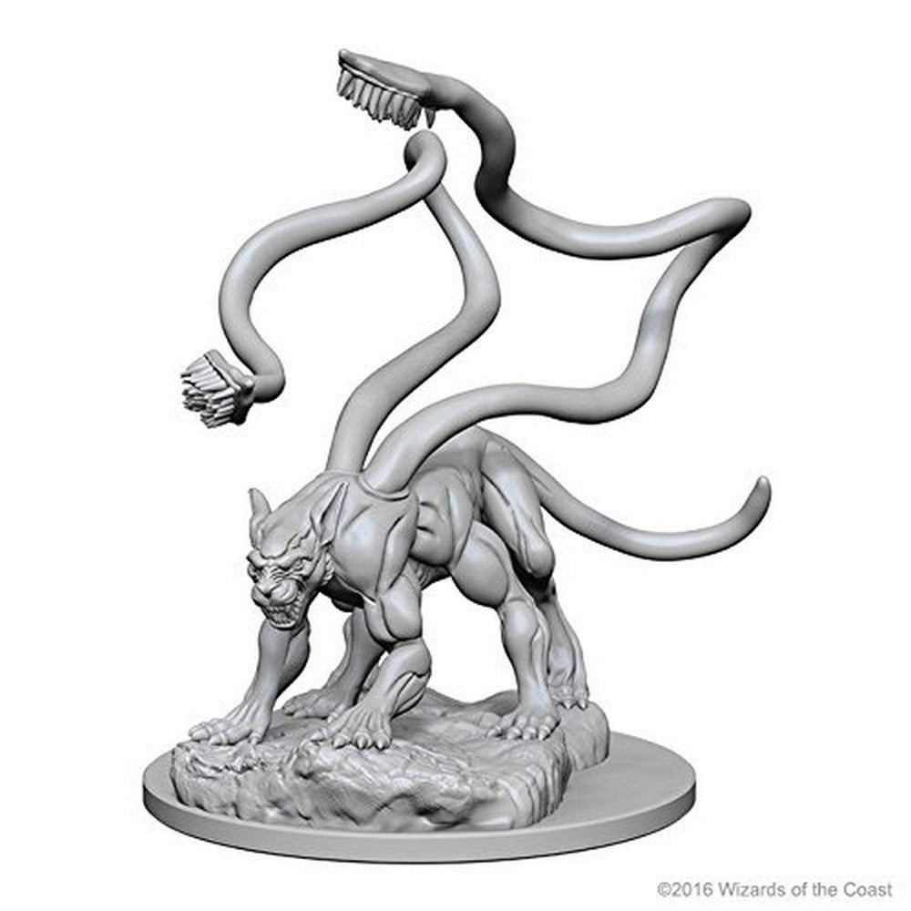 WizKids Displacer Beast miniature front view, highly detailed for painting