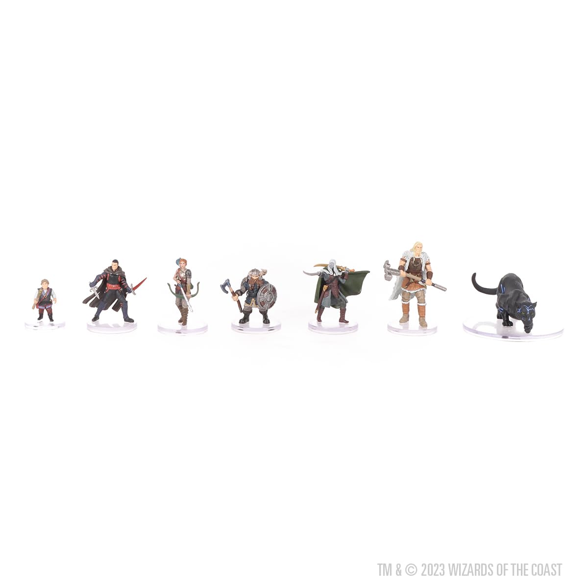 Catti-brie Battlehammer miniature supports versatile spell and bow play.