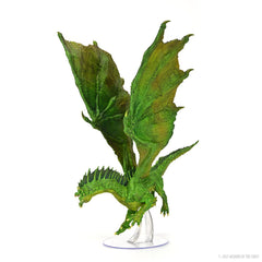 WizKids D&D Icons of The Realms Adult Green Dragon wings — dramatic model for storytelling.