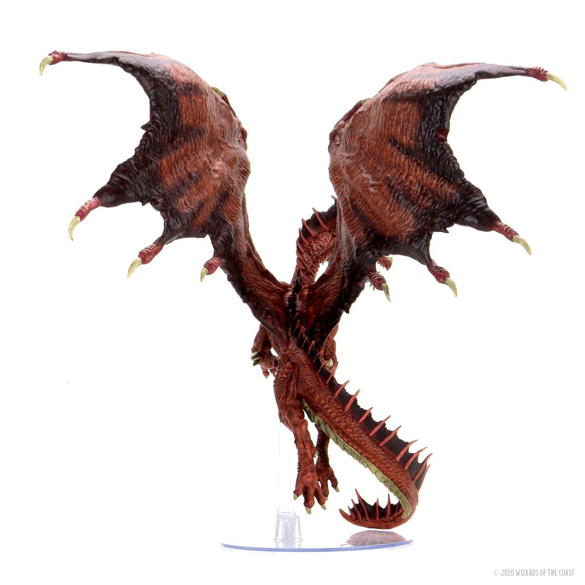 WizKids D&D Icons of The Realms Adult Red Dragon miniature showcases premium paints.