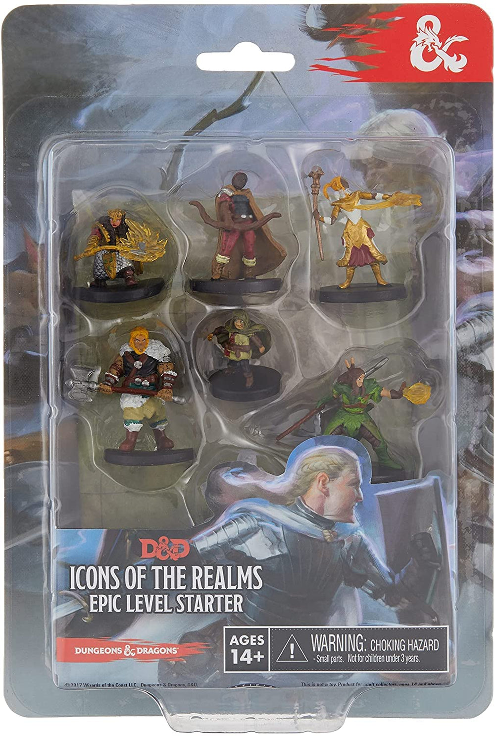 WizKids D&D Icons of the Realms Epic Level Starter front view with detailed pre-painted miniatures for tabletop battles