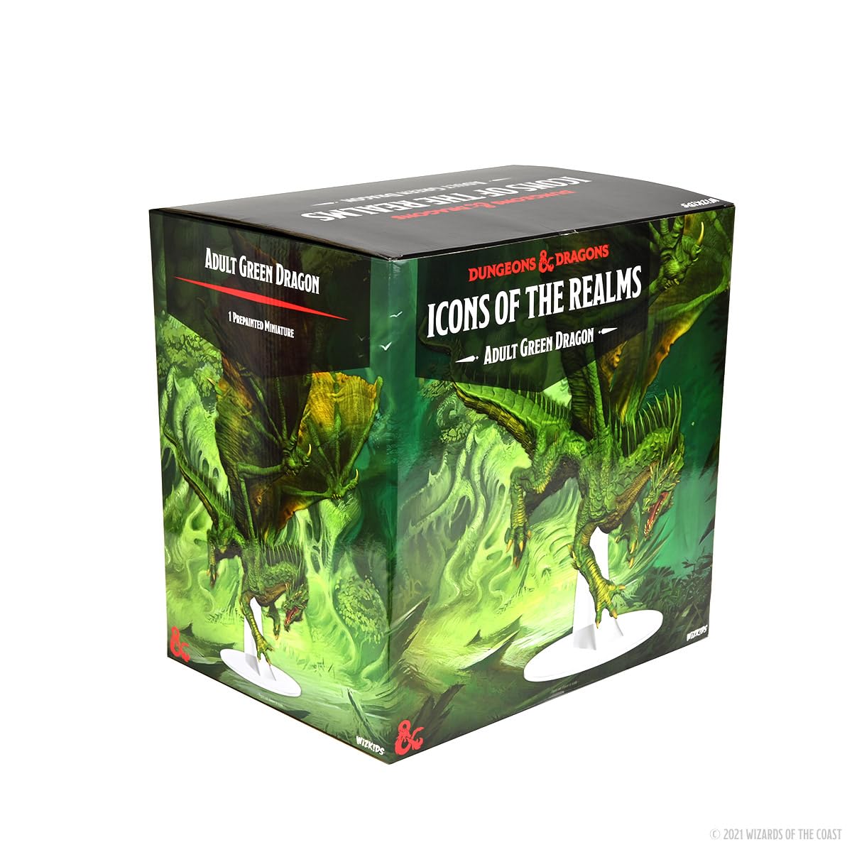 WizKids D&D Icons of The Realms Green Dragon battle pose — ideal for dynamic encounters.